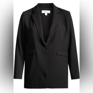 Nordstrom one button black blazer Size 1X